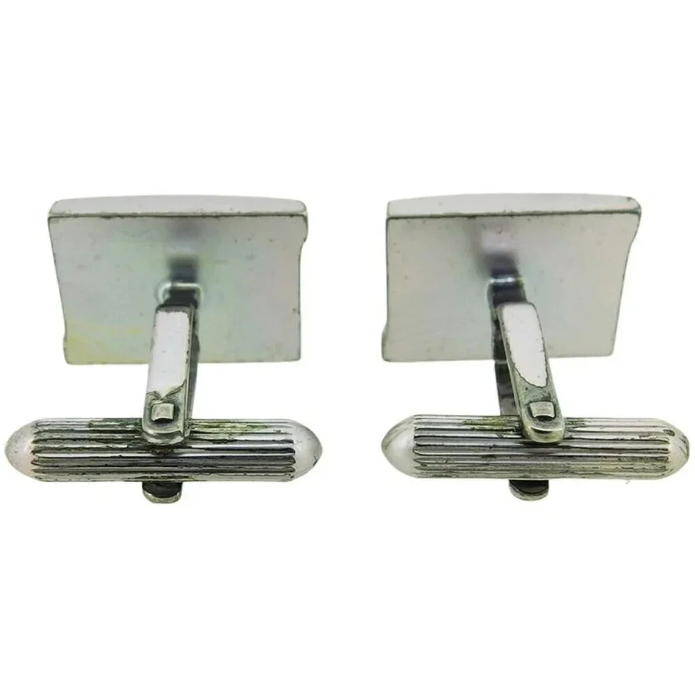 BURBERRY cuffs Silver black Women Authentic secondhand